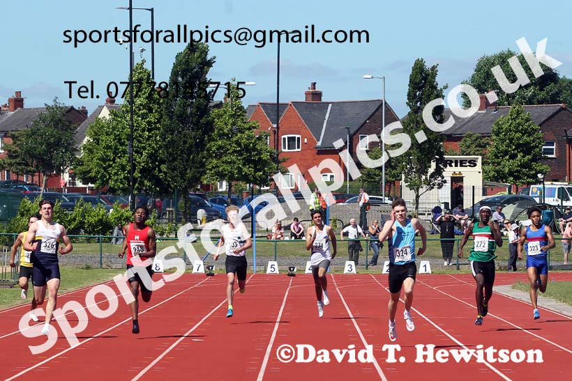 Mens under-20s 400 metres, 2021 Northern Senior and Under-20s Champs., Leigh. Photo: David T. Hewitson/Sports for All Pics